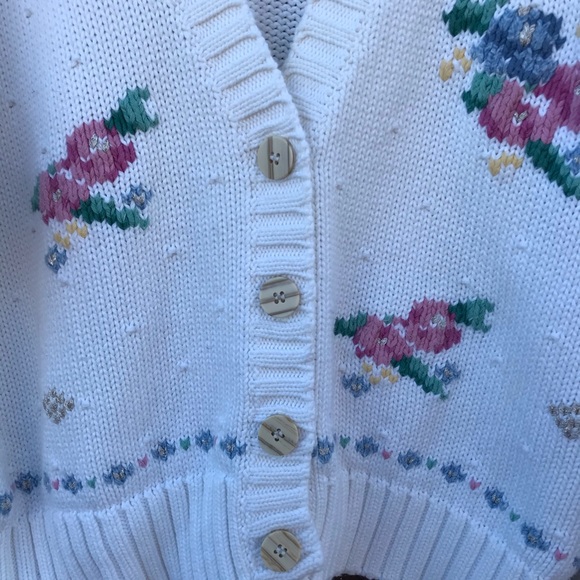 Vintage 90s Liz Claiborne Cardigan - Picture 2 of 5